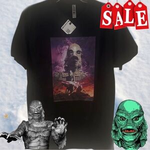 NEW Next Level Apparel Black Tee with Mythical Creature Design “RARE”